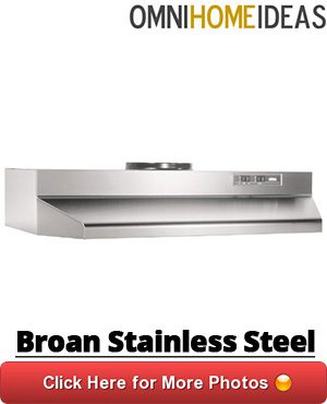 stainless steel under cabinet range hood