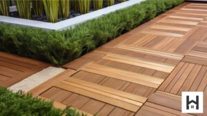wooden planks patio paver edging 02