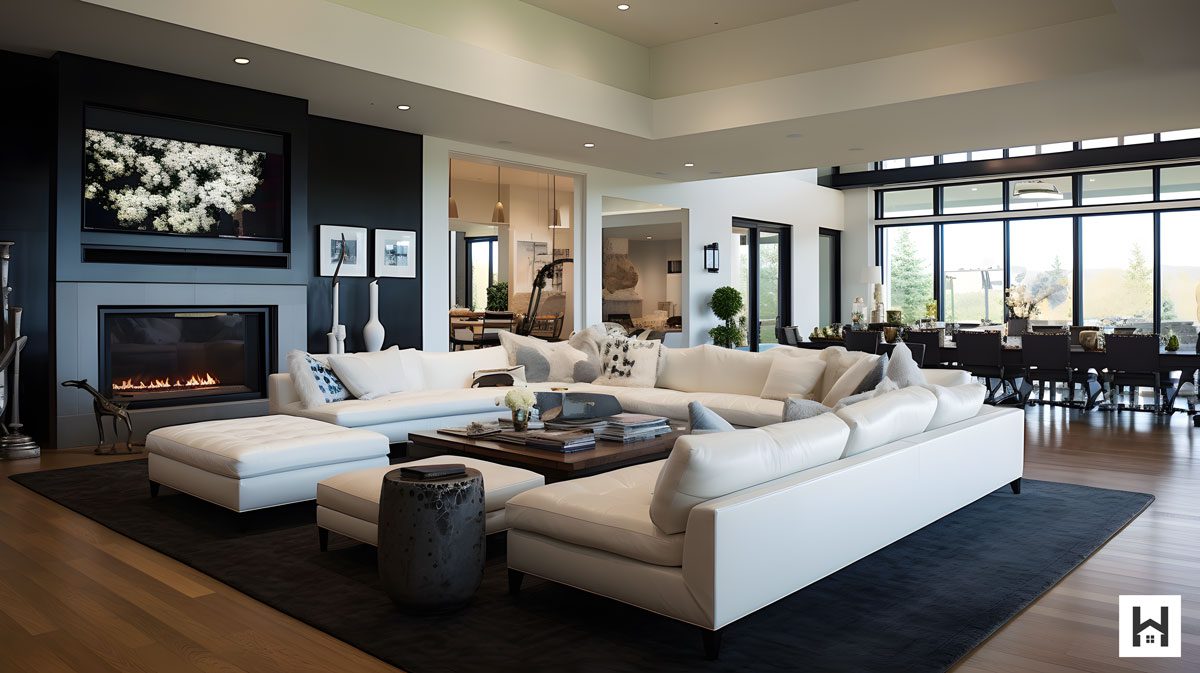 the living room where luxury meets comfort